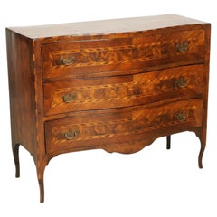 Commode en noyer vénitien et marqueterie provenant d'une villa historique de Vérone, vers 1830