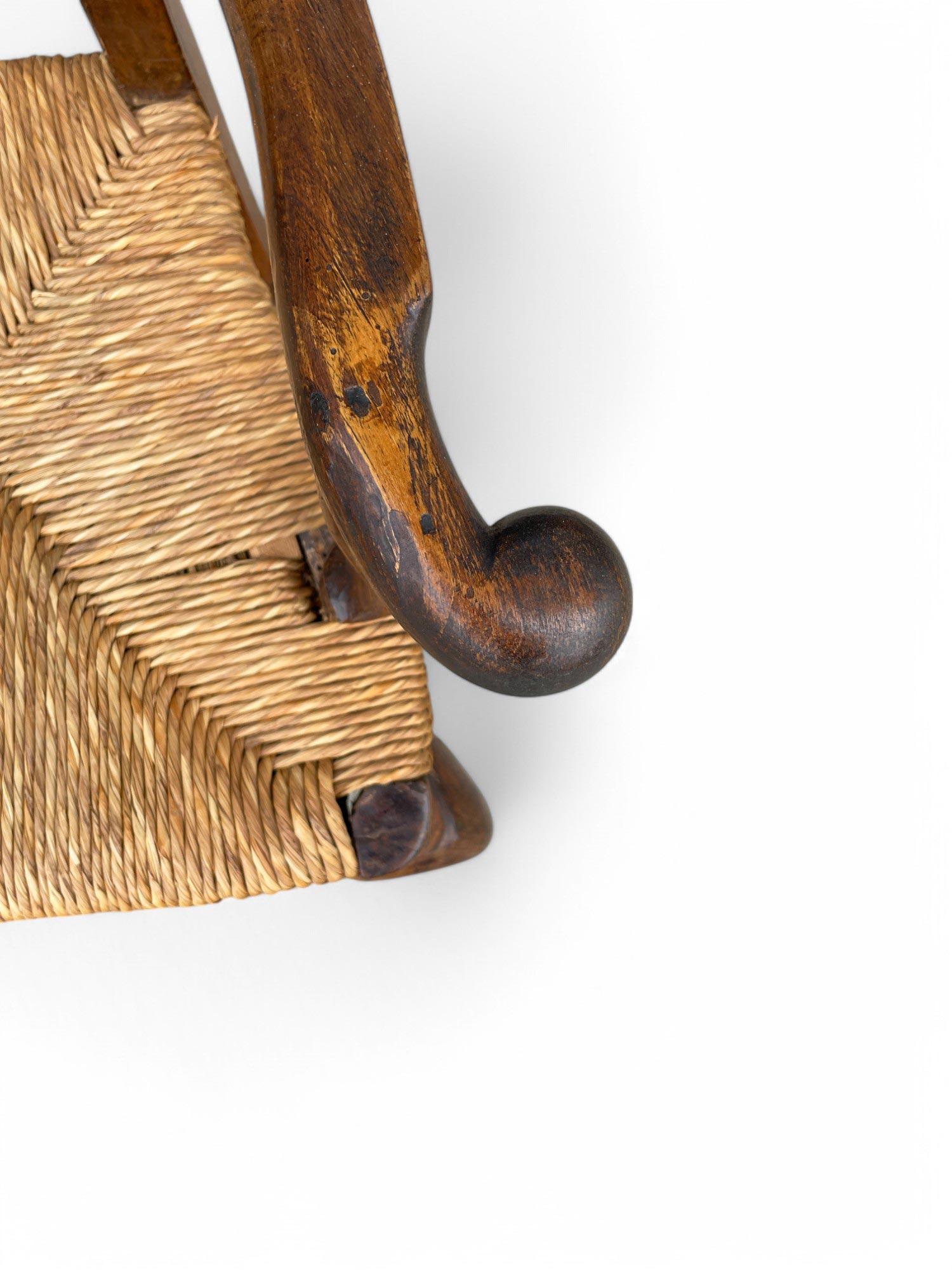 Sillón de nogal veneciano, Luis XV en venta 3