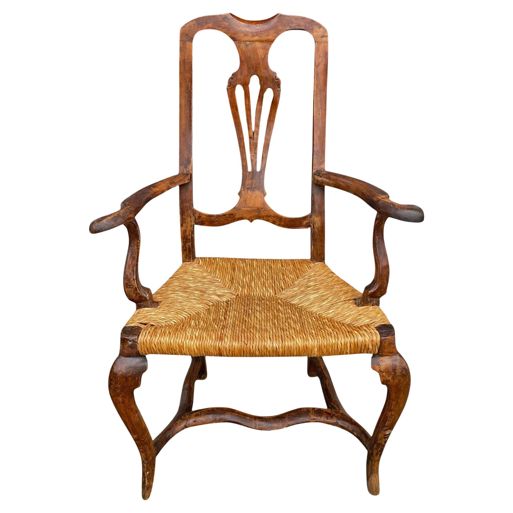 Sillón de nogal veneciano, Luis XV