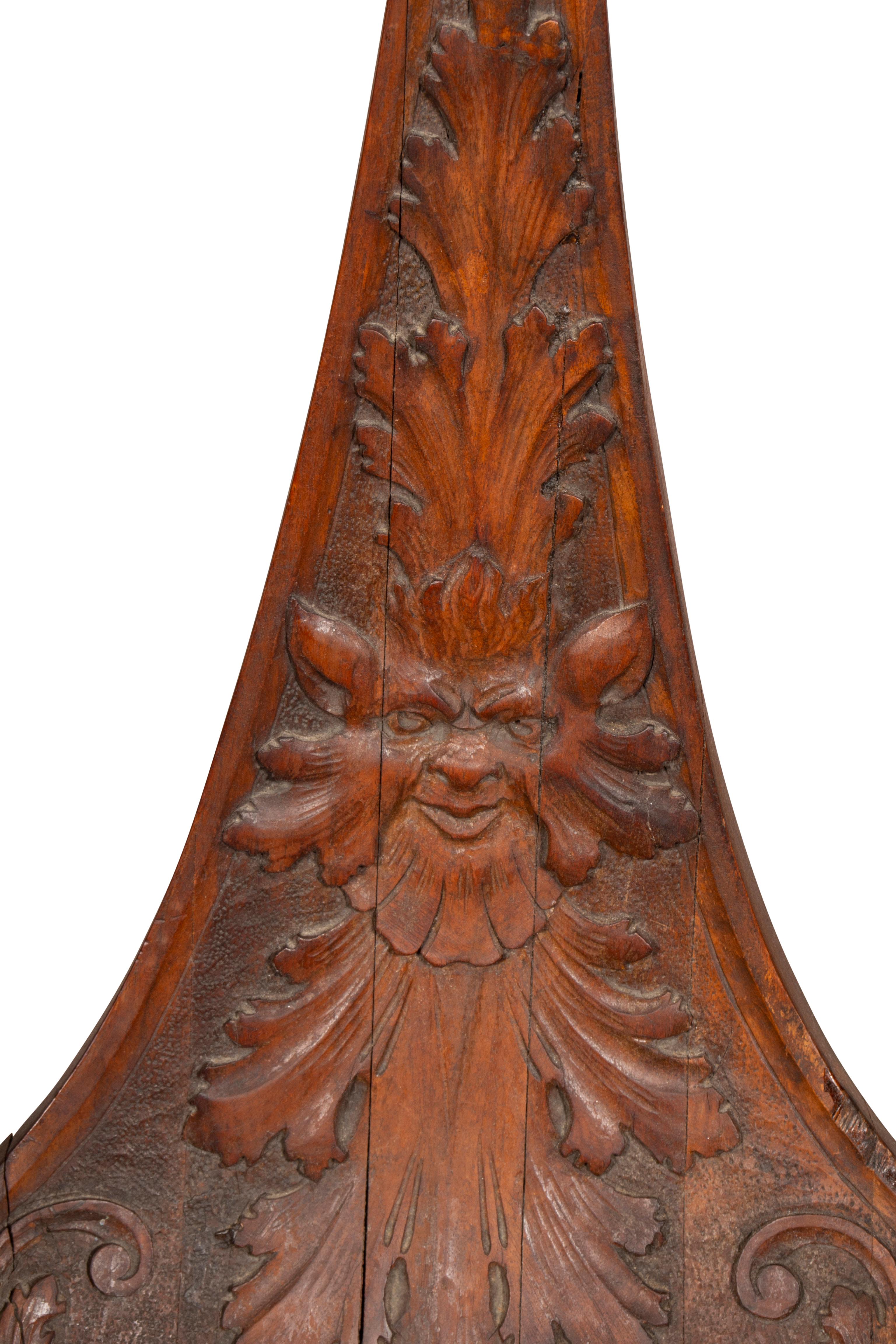 Venetian Walnut Gondola Chair For Sale 3