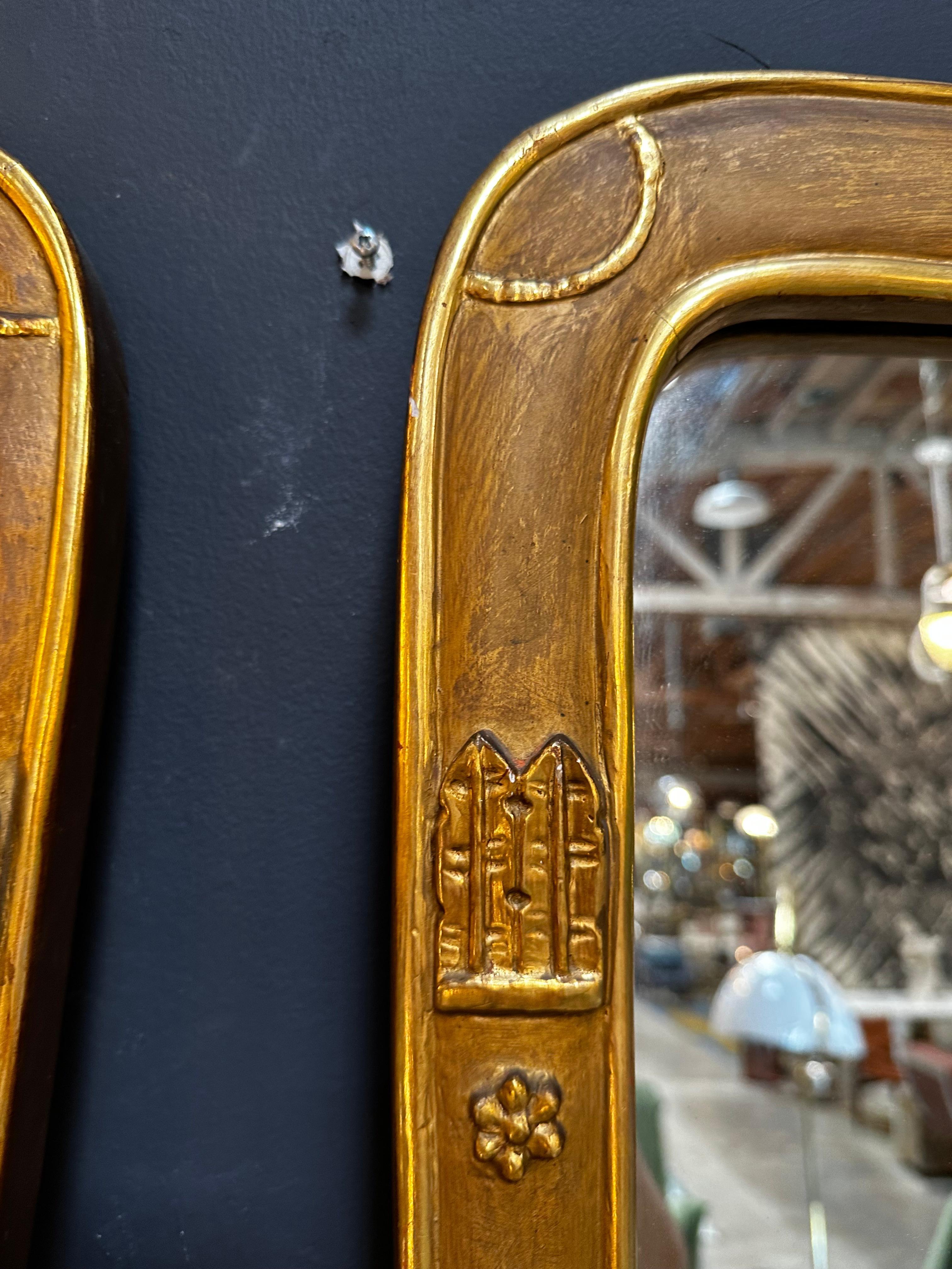 Mid-20th Century Venetian Wood Oversize Italian Mirror, 1950s For Sale