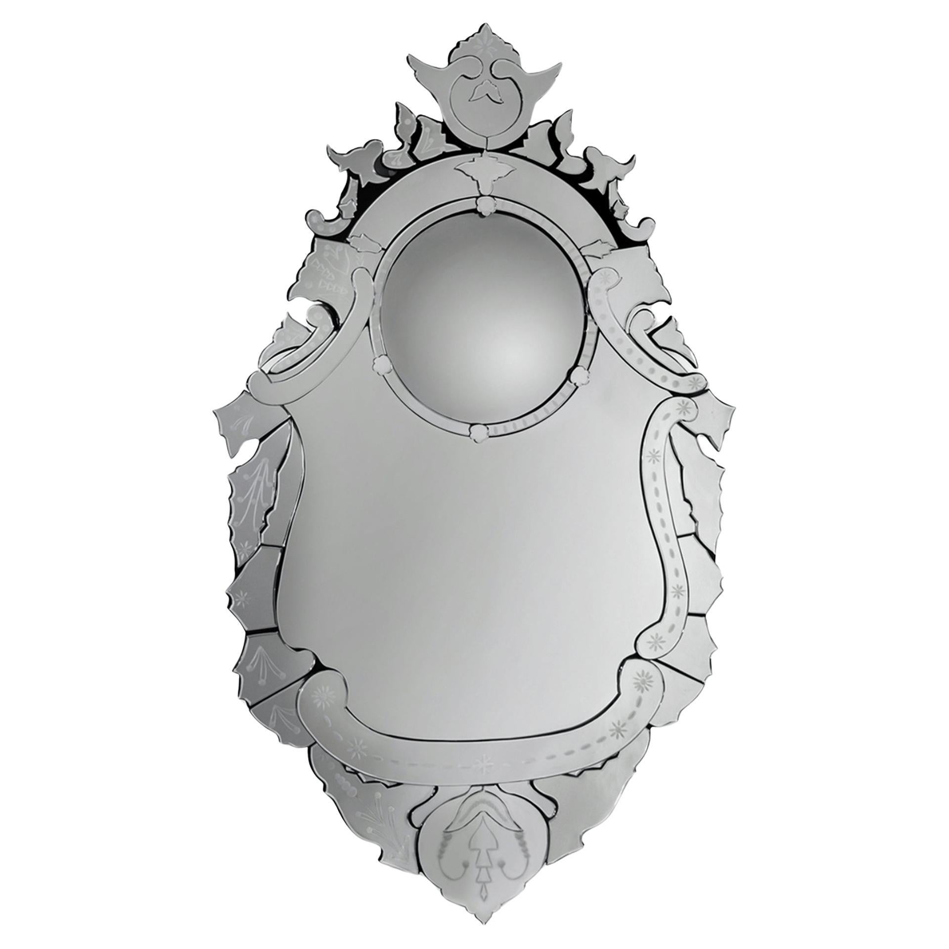 Miroir vénitien biseauté fait à la main et plaqué or - Boca do Lobo