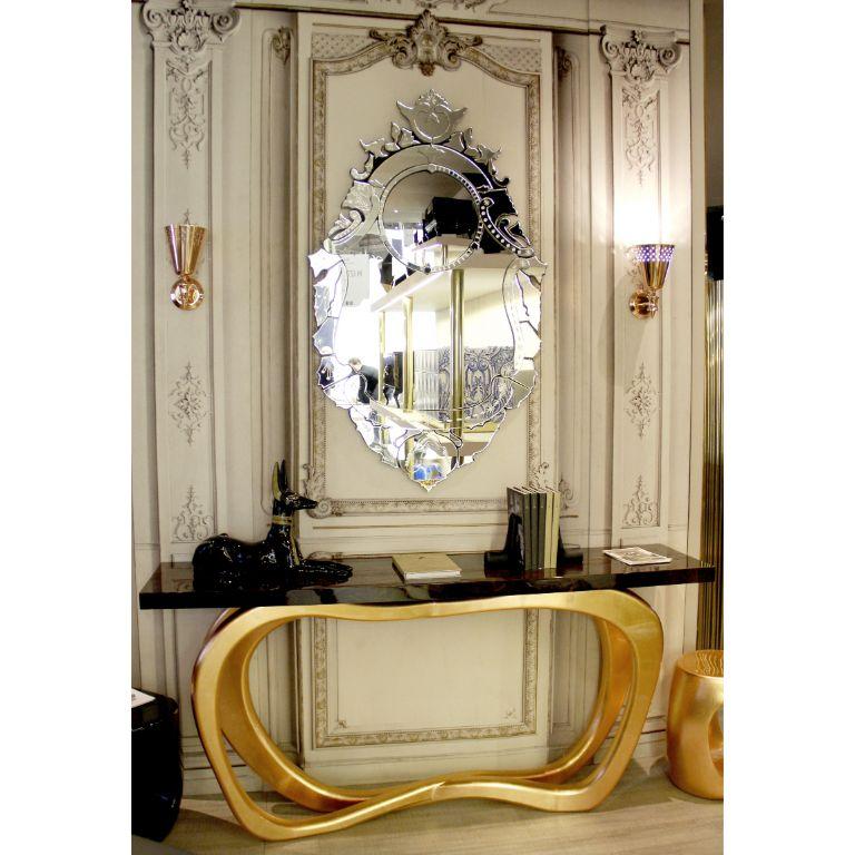 Veneto Mirror with Venitian Technique In New Condition For Sale In New York, NY