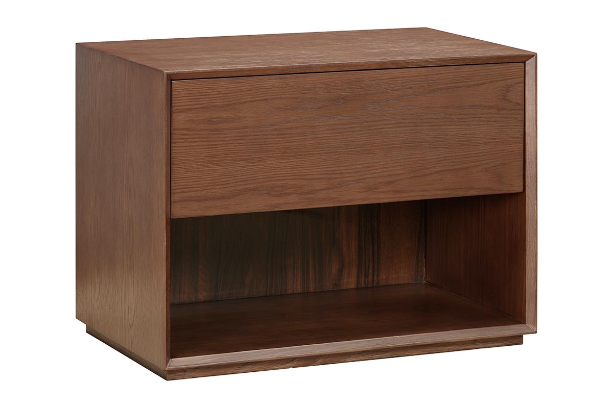 Hand-Crafted Veneto Night Table 1 drawer - Minimalistic Smart Storage  For Sale