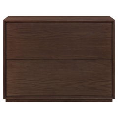  Night Table - Minimalistic Smart Storage - Walnut Color Finish