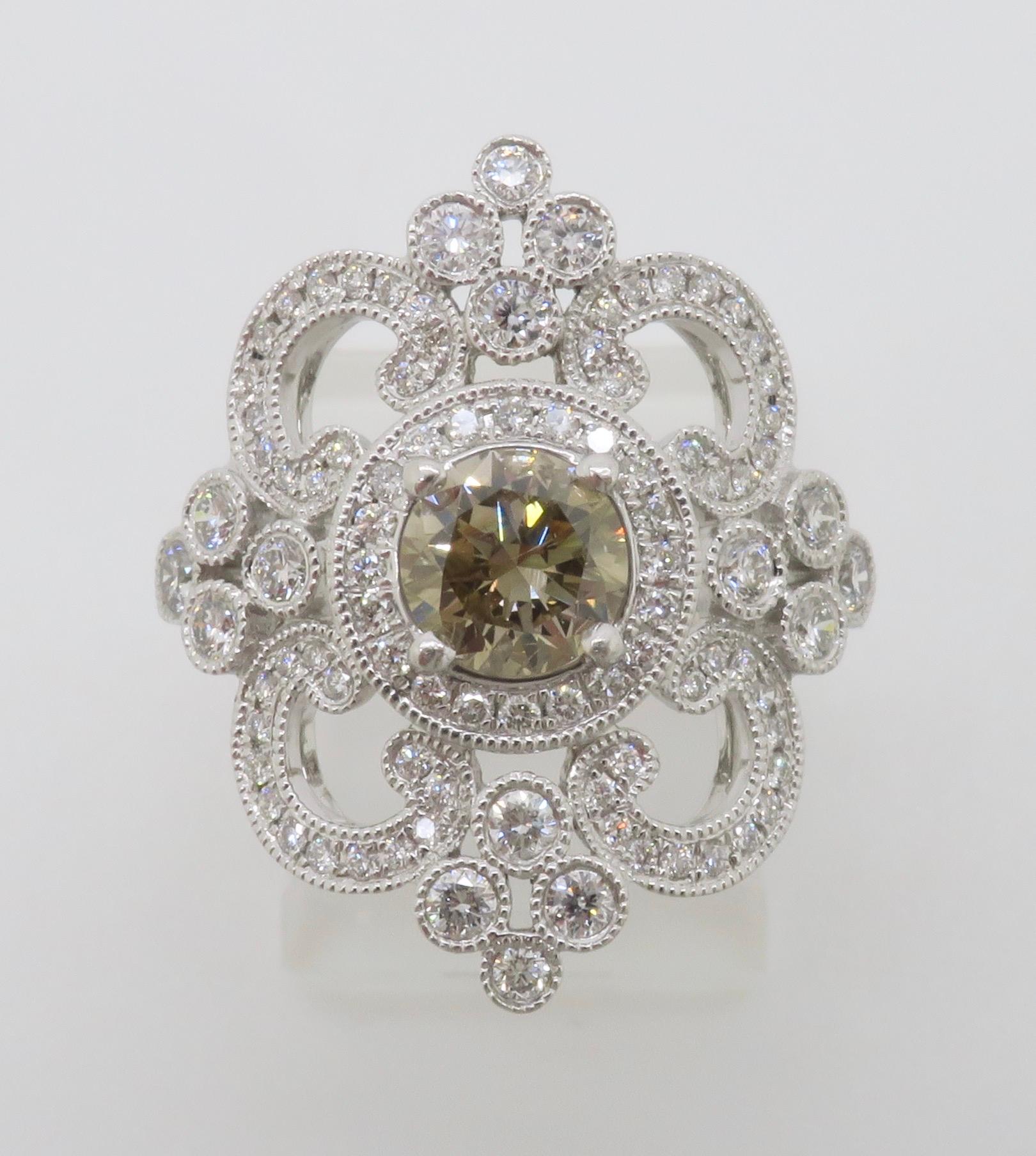 Venetti 1.78CTW Vintage Style Diamond Ring 5