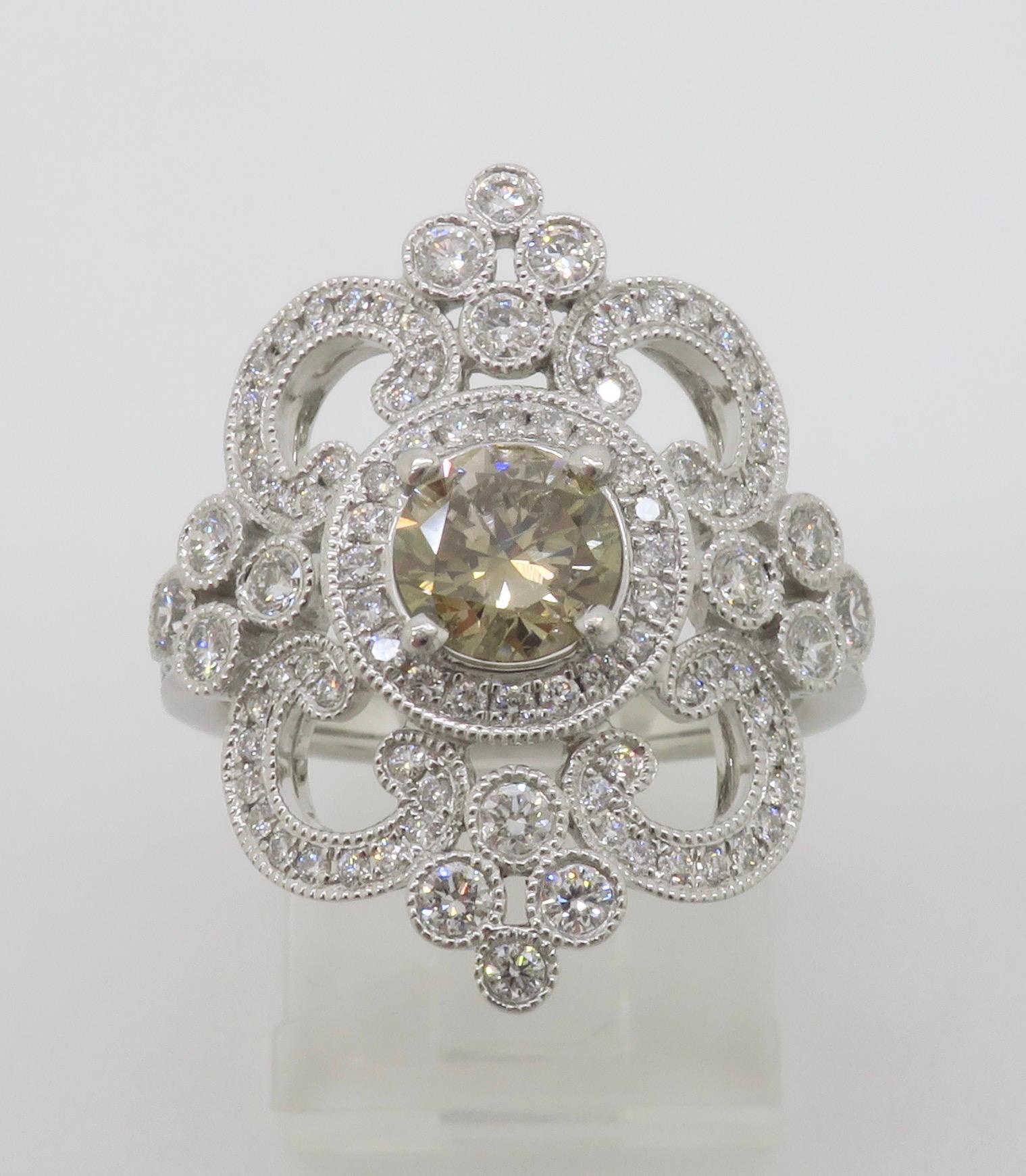 Venetti 1.78CTW Vintage Style Diamond Ring 6