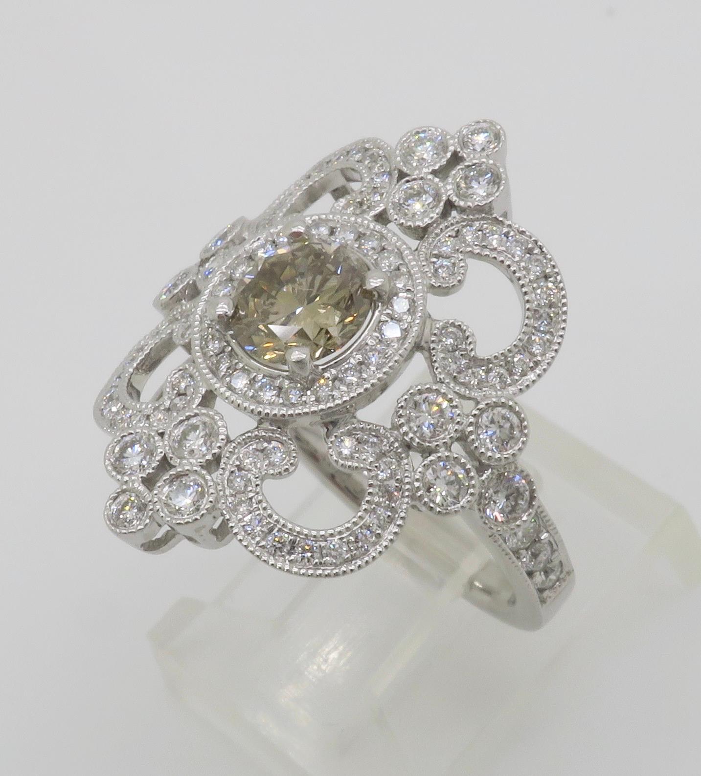 Venetti 1.78CTW Vintage Style Diamond Ring 7