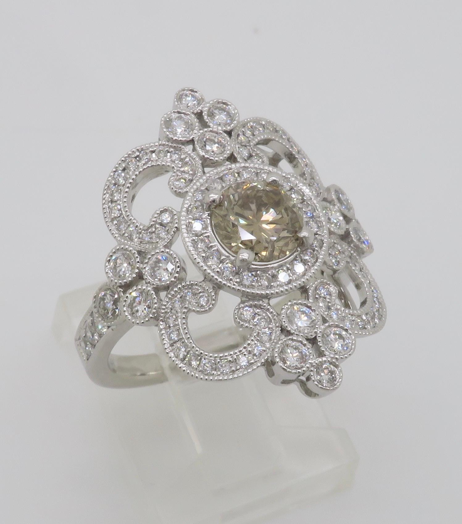 Venetti 1.78CTW Vintage Style Diamond Ring 8