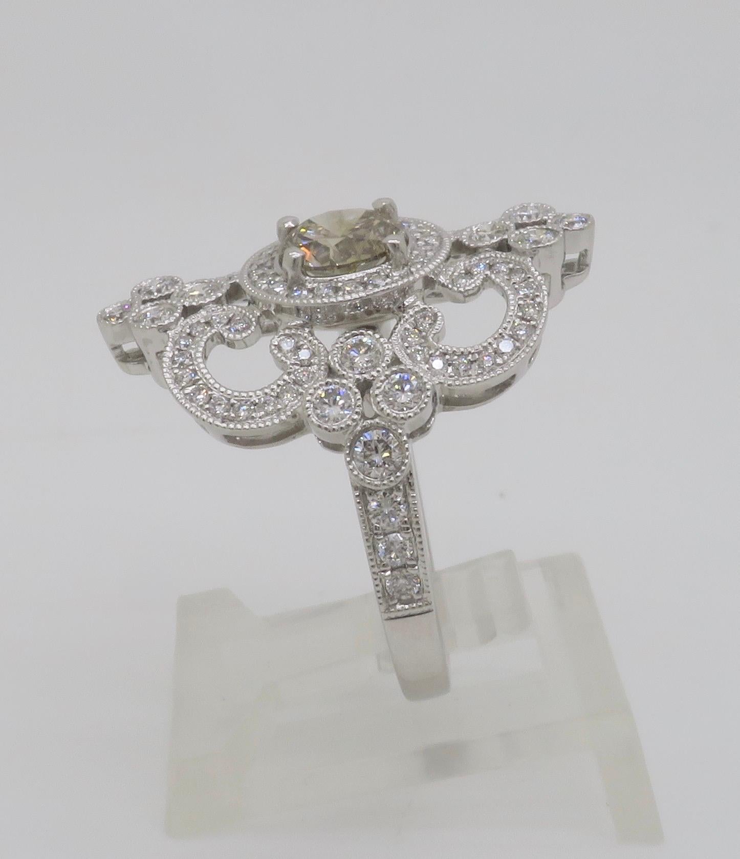 Venetti 1.78CTW Vintage Style Diamond Ring 9