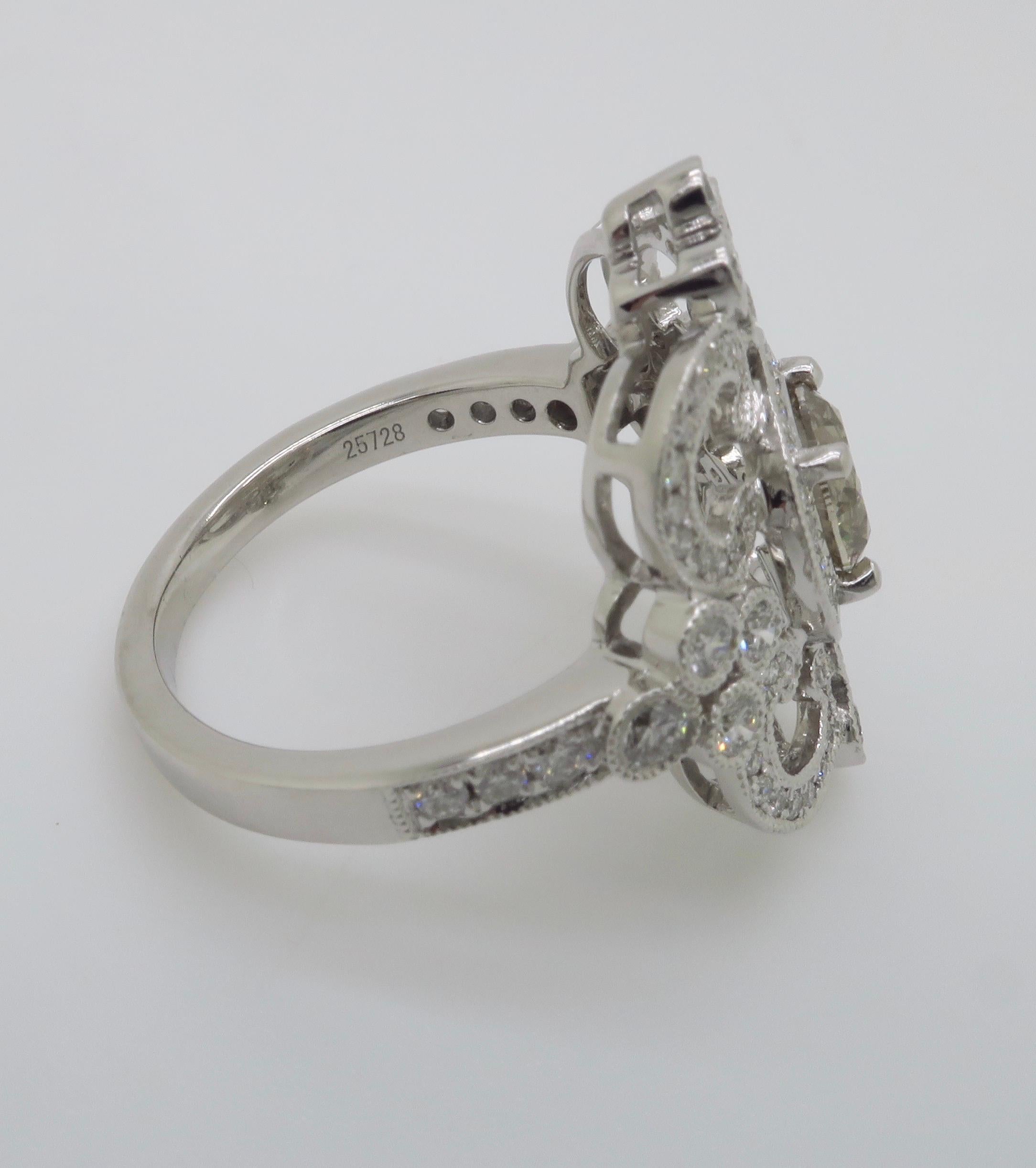 Venetti 1.78CTW Vintage Style Diamond Ring 12