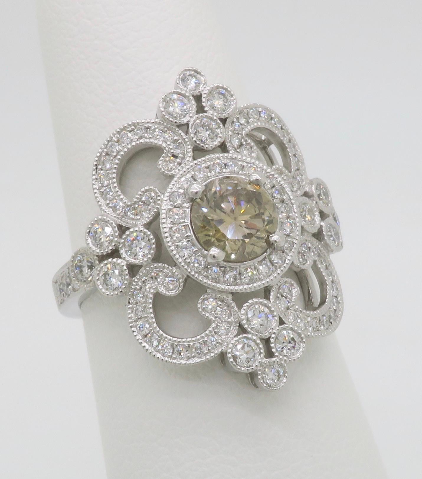 Venetti 1.78CTW Vintage Style Diamond Ring 1