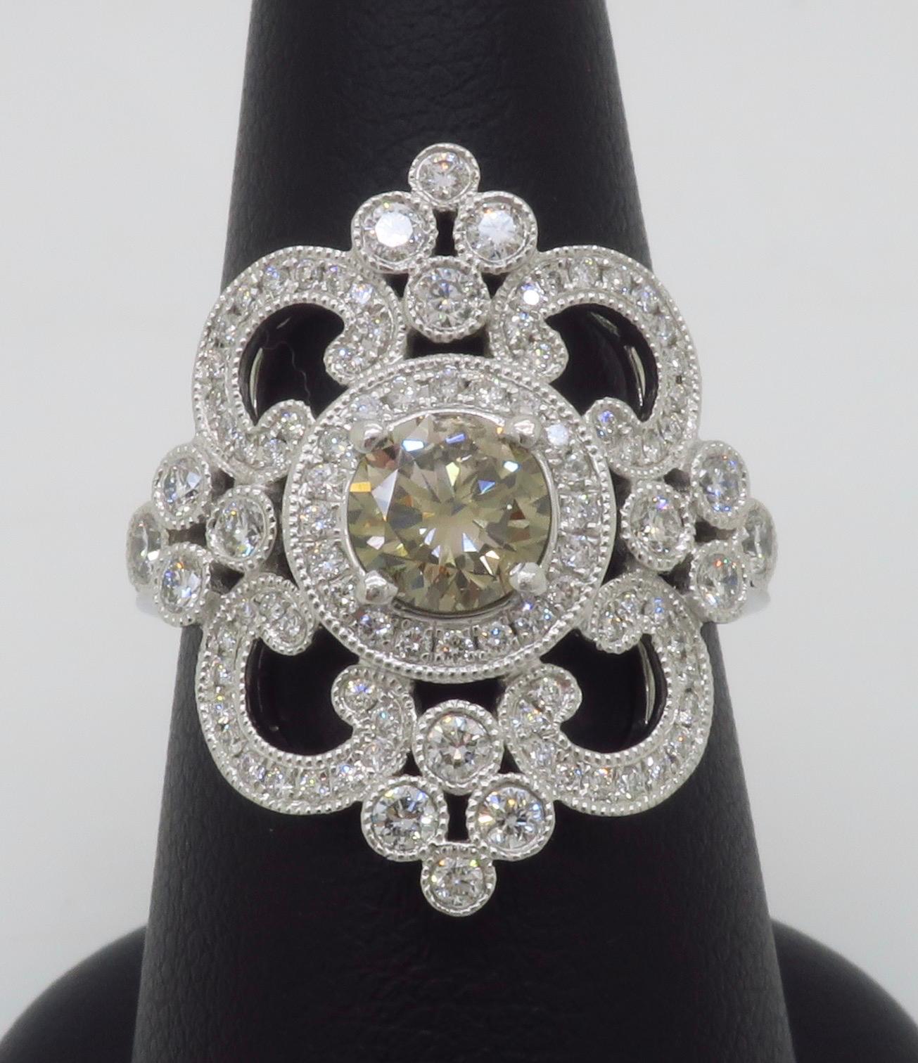 Venetti 1.78CTW Vintage Style Diamond Ring 2