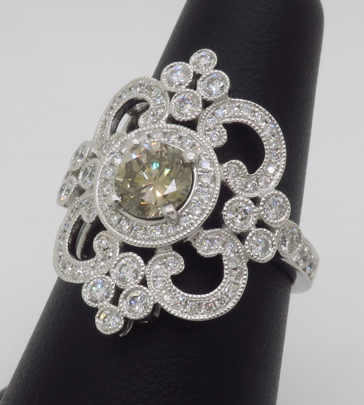 Venetti 1.78CTW Vintage Style Diamond Ring 3