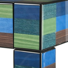 Mesa de centro de madera multicolor Venezia Cannaregio