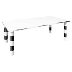 Venezia Rectangular Dining Table in Powder-Coated Aluminum by altreforme