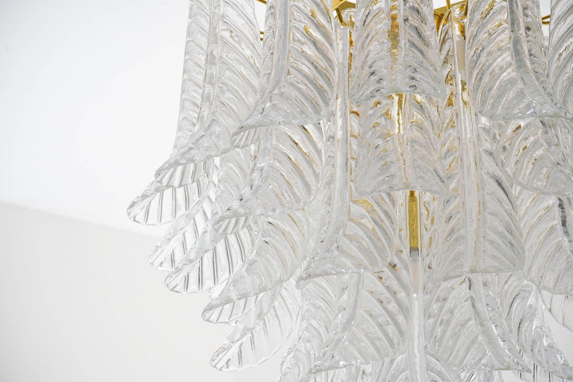 Lampadario Veneziana a 5 piani. 41 pezzi in vetro trasparente. Design Piattelli. Lista UL in vendita 3