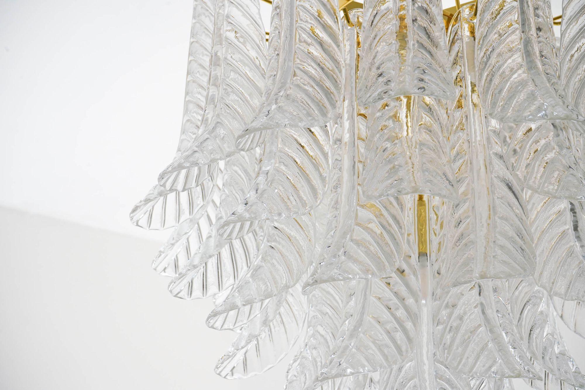 Veneziana 5 tiers chandelier. 41 Clear glass piece . Piattelli design. US wired For Sale 3