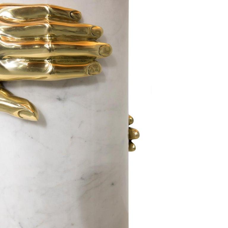 Hand-Carved Vengeance Table Lamp (In Stock) For Sale