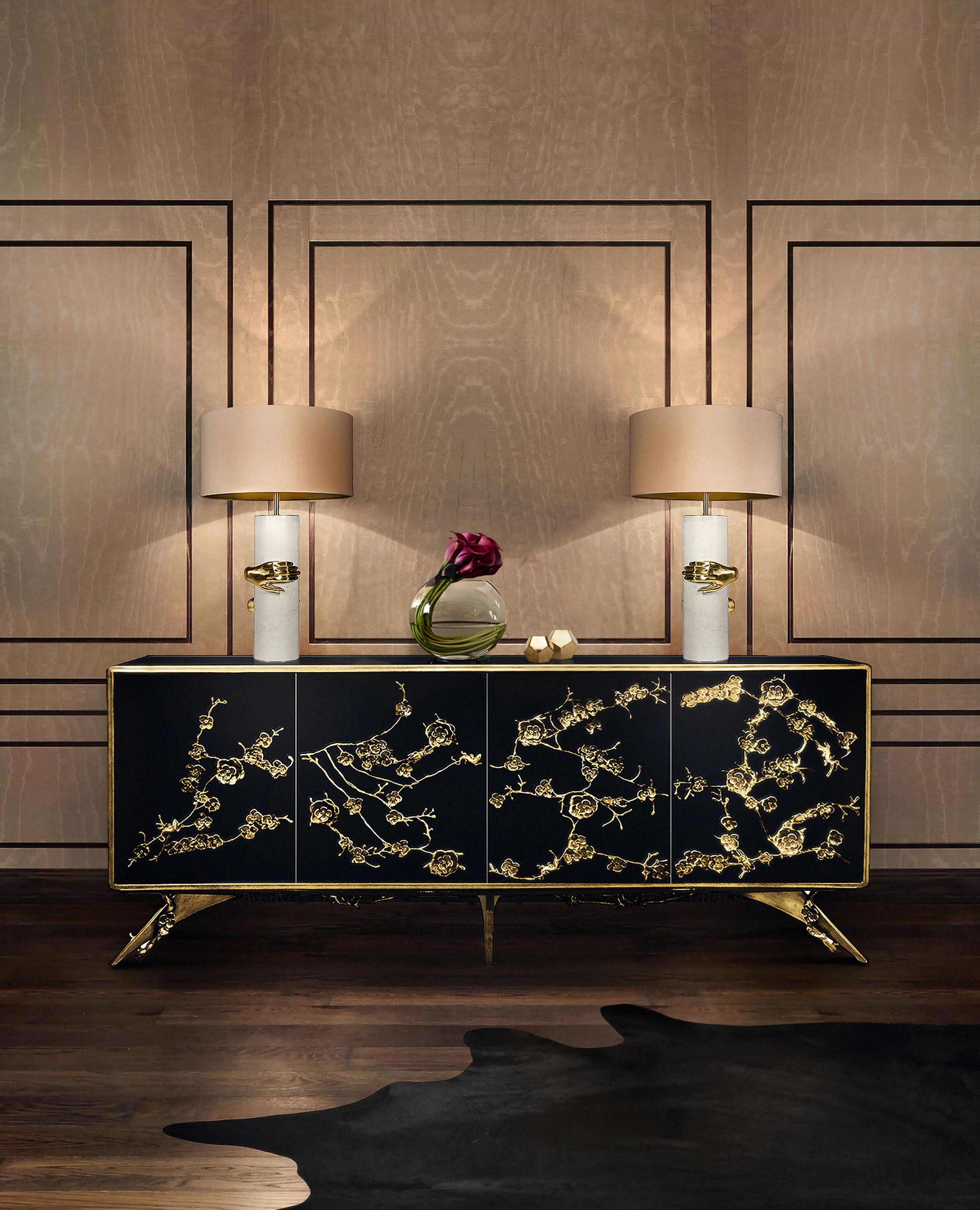 Brass Vengeance Table Lamp (In Stock) For Sale
