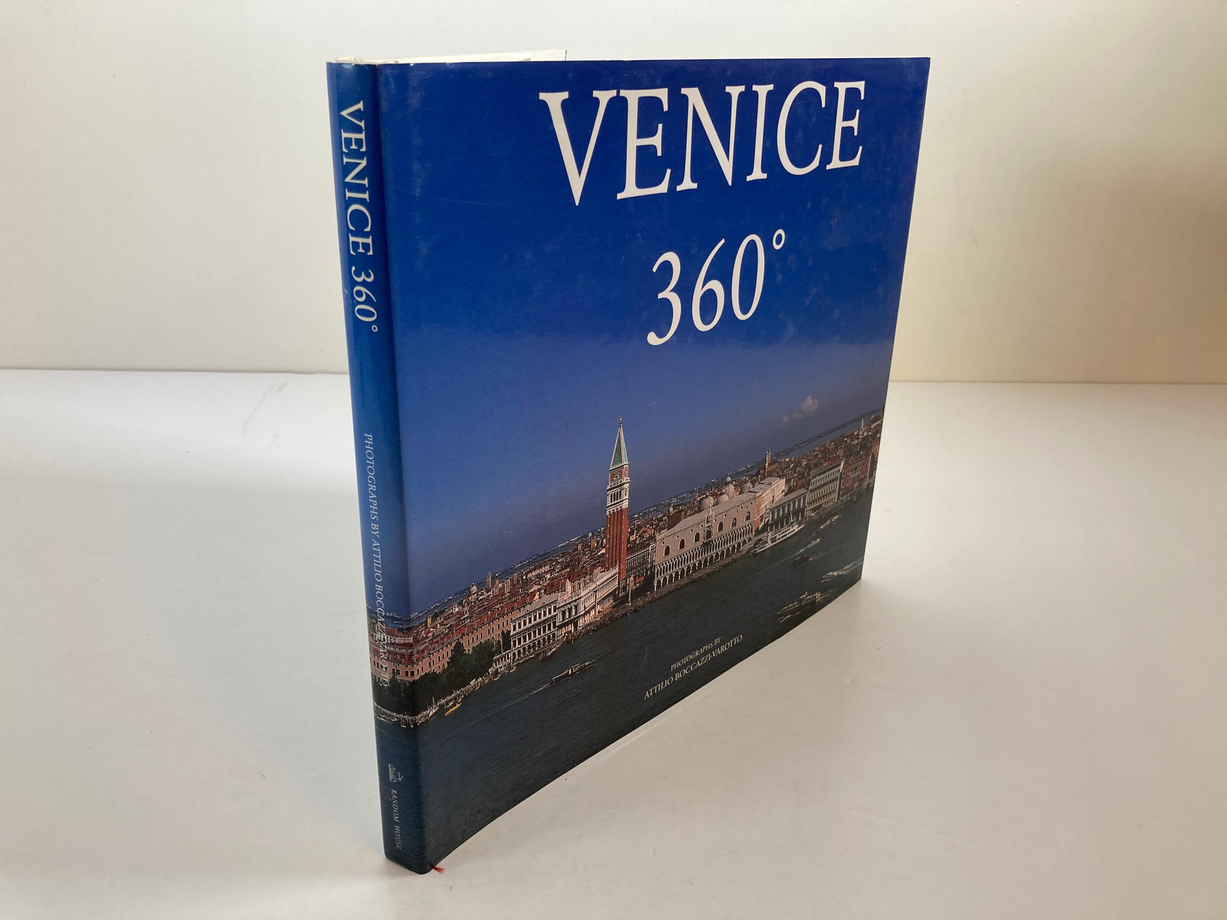 VENICE 360 degrees. Boccazzi-Varotto, Attilio hardcover book.
55 color plates including several fold-out panoramas of landmarks. Includes explanatory text. 
Title: VENICE 360 degrees.
Publisher: Random House, New York
Publication Date: