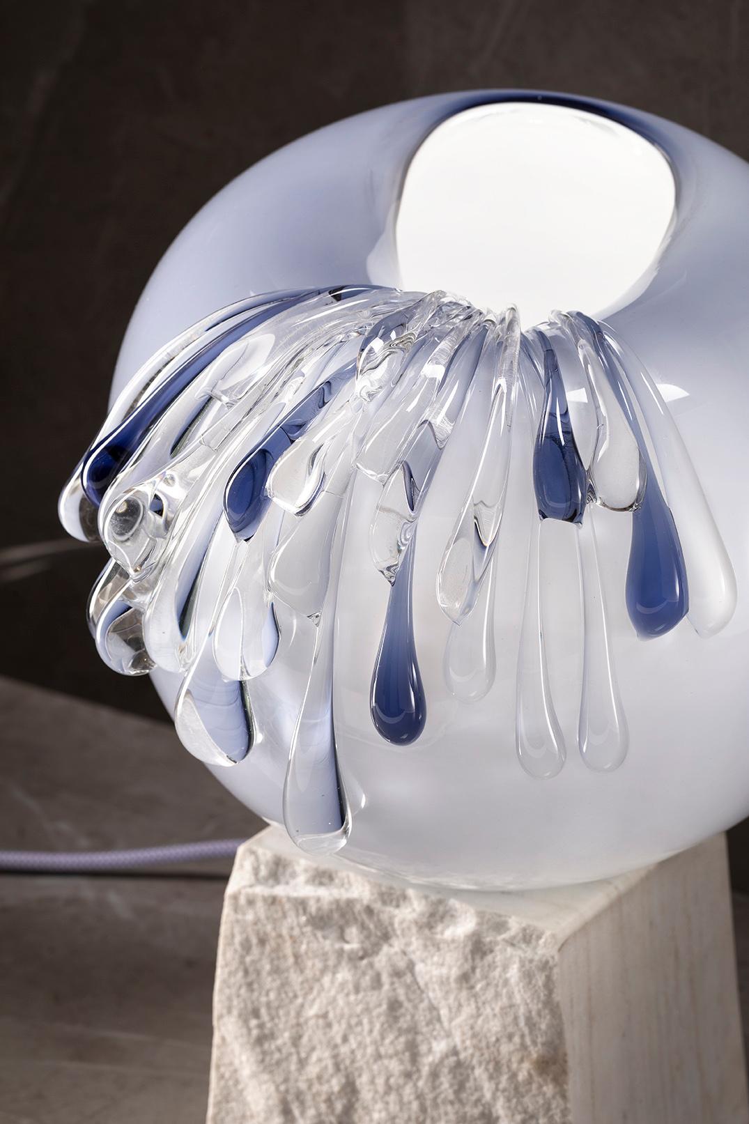 Italian Venice Ballooning Murano Glass Decorative Lamp by Aina Kari For Sale