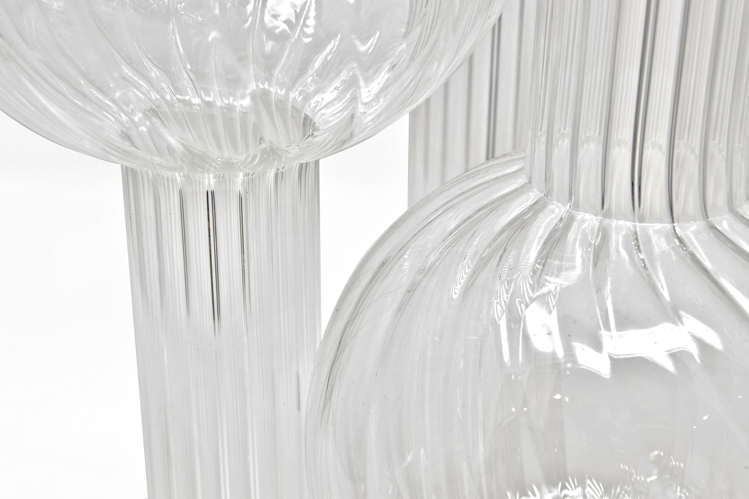 italien Vase en verre soufflé contemporain 