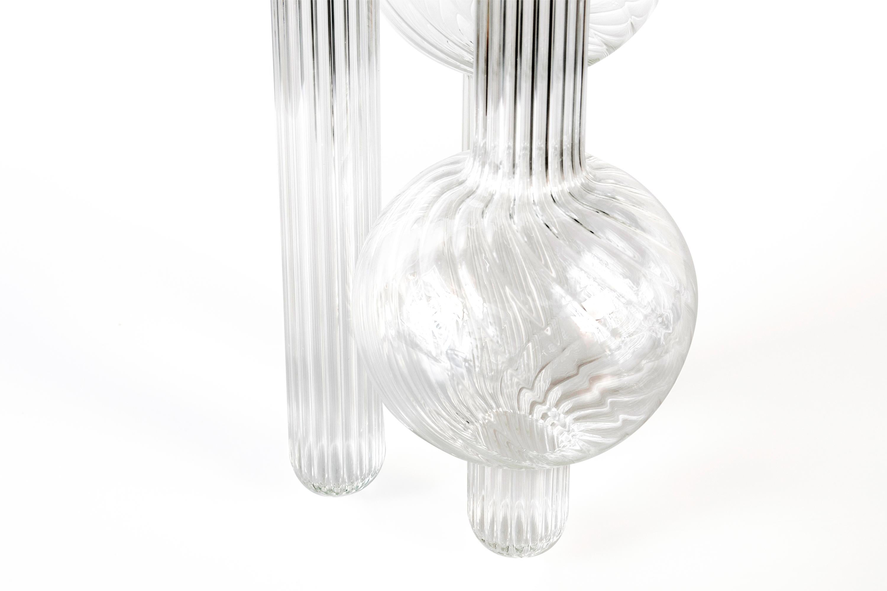 Venice Blown Contemporary Glass Vase 'Dervish' For Sale 1