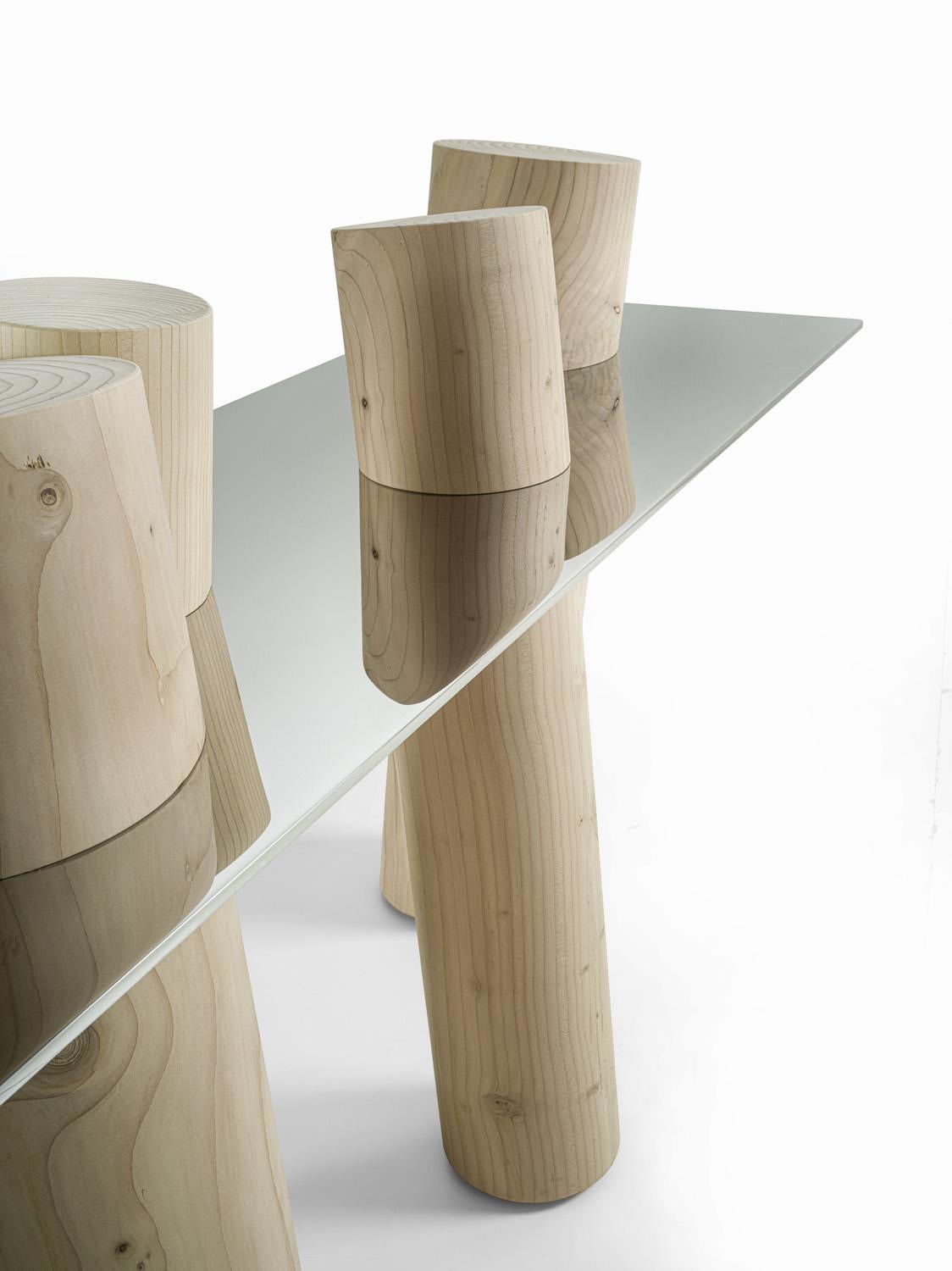 Modern Venice Cedro Console Table Designed by Claudio Bellini for Riva 1920 For Sale