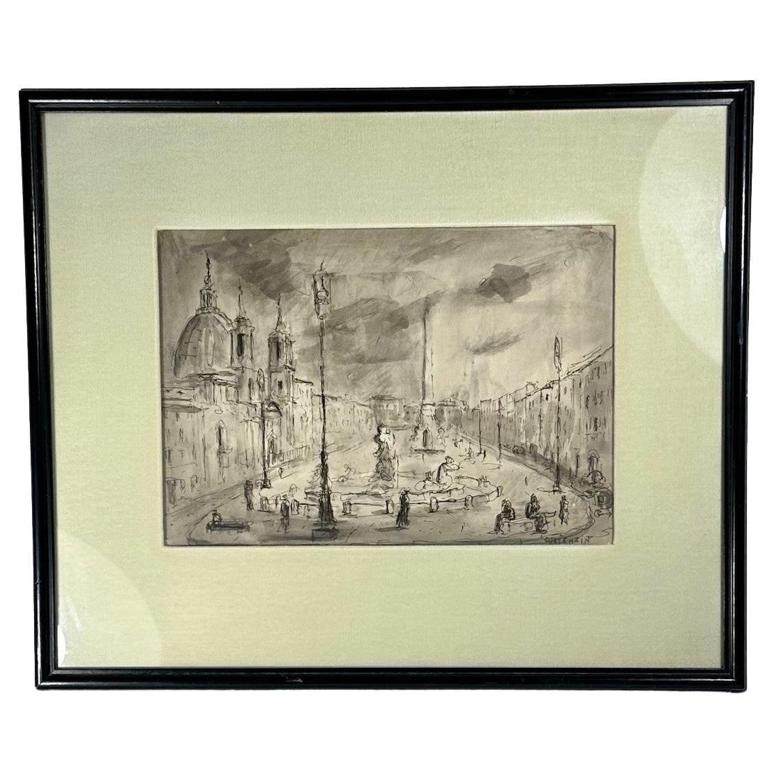 Venice Cityscape von Giorgio Valenzin, Original-Kunstwerk. im Angebot