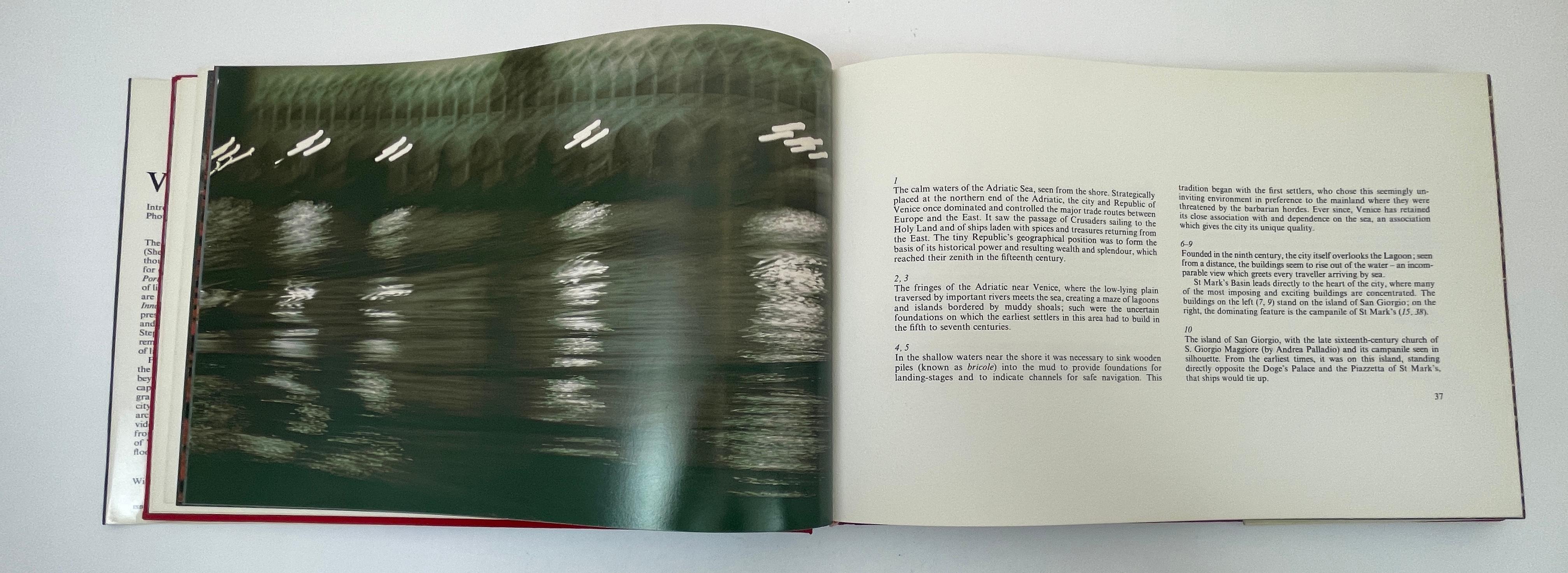 Venice Hardcover Book by Fulvio Roiter & Stephen Spender 1st Ed. 1979 For Sale 3