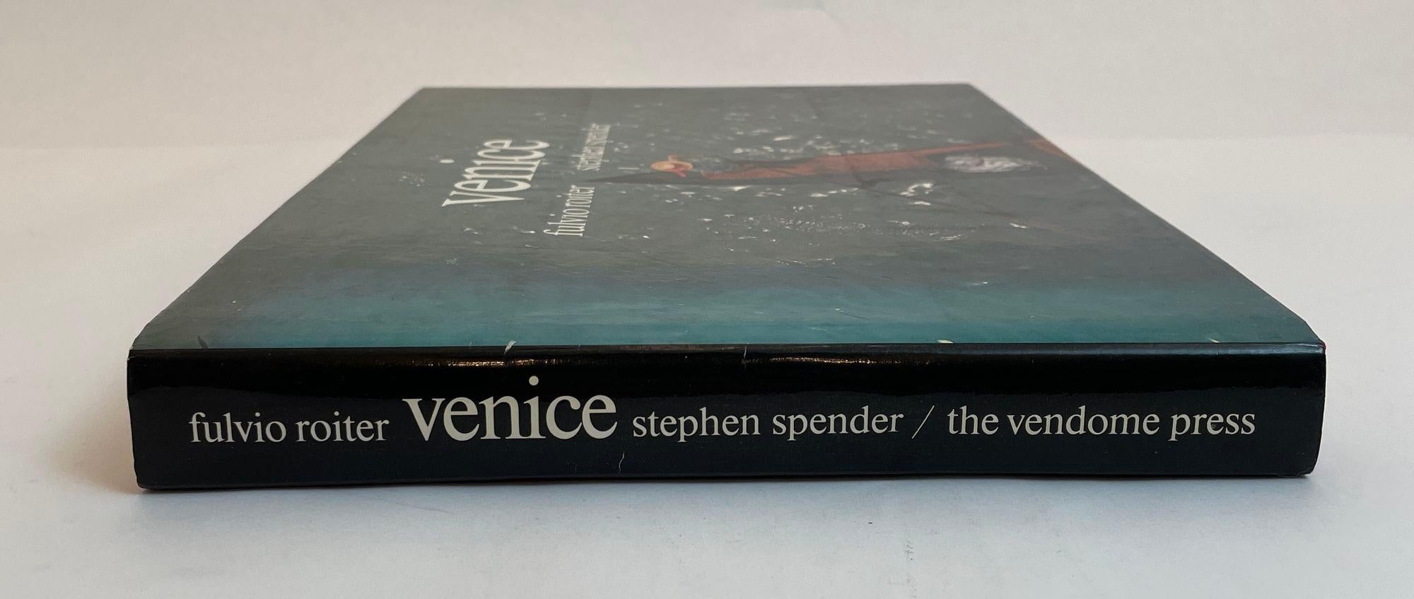Venice by Fulvio Roiter & Stephen Spender.
Venice by Stephen Spender and Fulvio Roiter Vintage Hardcover 1st edition 1979 Photography Coffee Table Book.
With 182 Photographs in Full Colour.
London; Thames and Hudson, 1979 First edition.
Publisher's