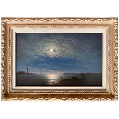 "Die Lagune von Venedig im Mondschein" von Amédée Rosier