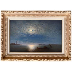 "Venice Lagoon by Moonlight" by Amédée Rosier