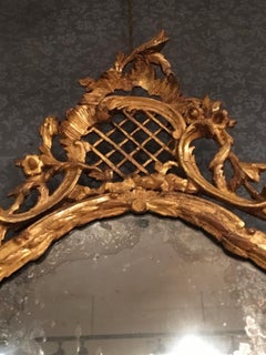 Venice Late 18th Century Baroque Golden Wood Mirror