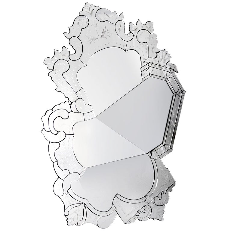 Venice Mirror with Venitian Technique For Sale at 1stdibs