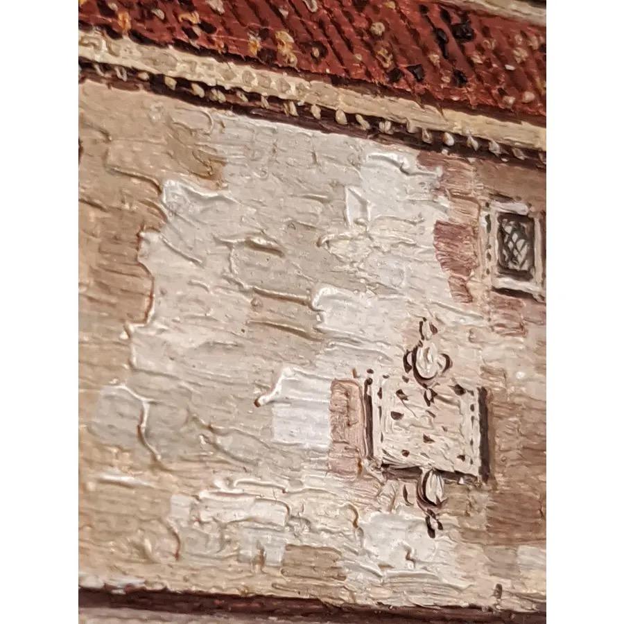 Wood Venice Painting in Gilt Frame (Italy) For Sale