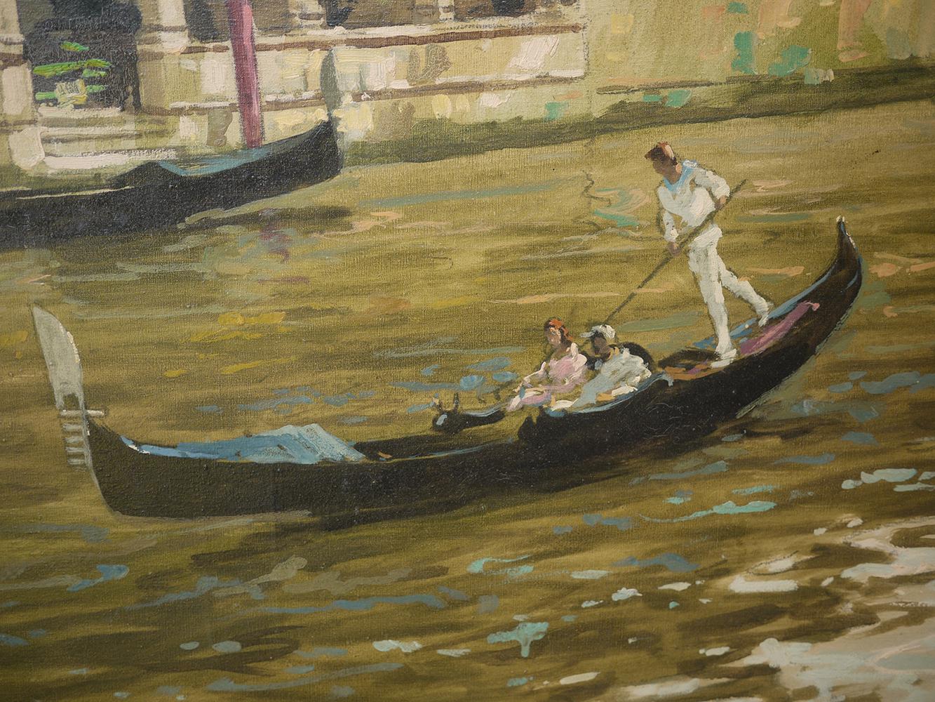 Canal in Venice with gondolas

Measures: 70 cm x 100 cm (without frame) - oil on canvas 
Measures: 27.6 in x 39.4 in (without frame).


           