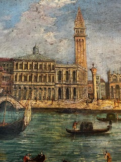 “Venice, Piazza San Marco” circle of Gaspare Vanvitelli Oil on Canvas ca 1730