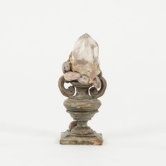 Venice Rising Quartz Muscovite Ammonite Sculpture