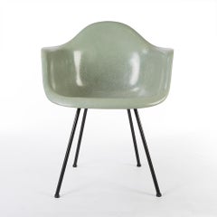 Venice Seafoam 3rd Generation Zenith Eames DAX Arm Shell Chair