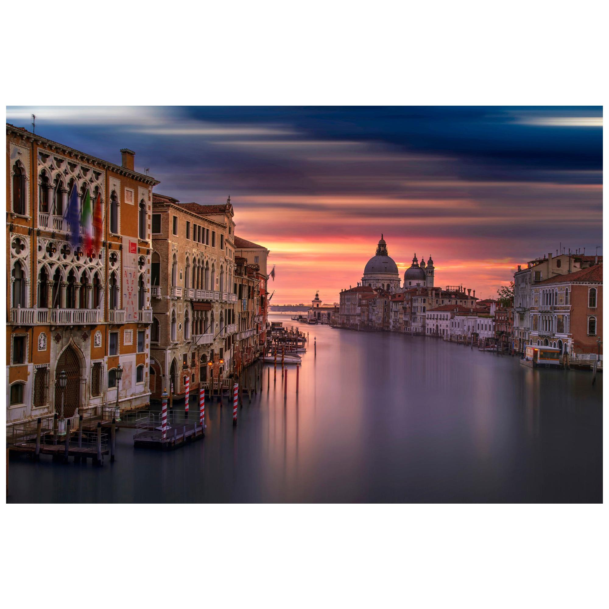 Venice Sunrise Color Photography, Fine Art Print by Rainer Martini For Sale