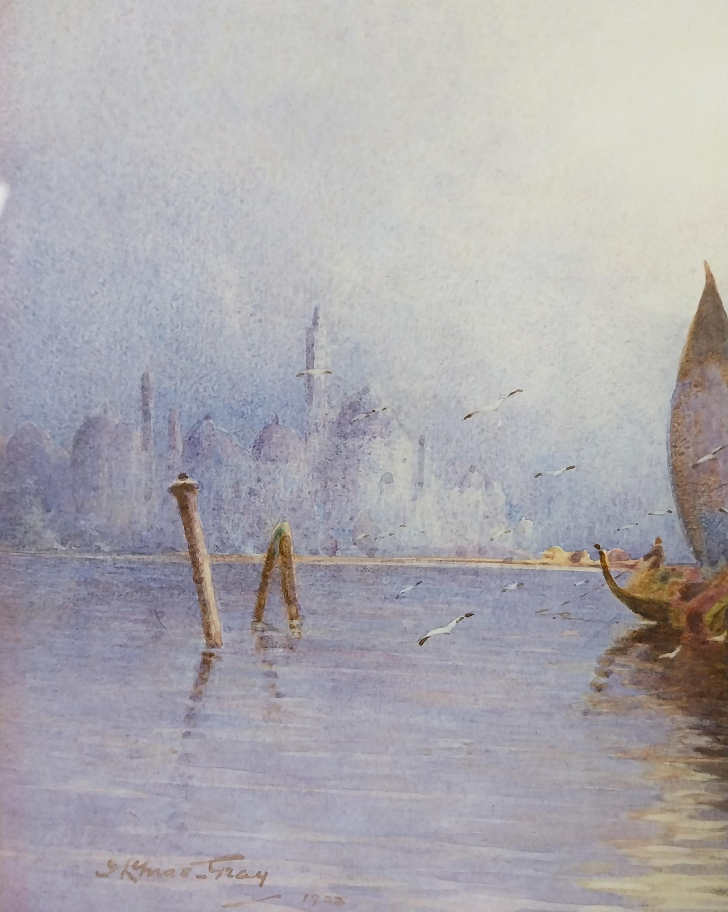 Edwardian Painting of Venice Water Colour For Sale