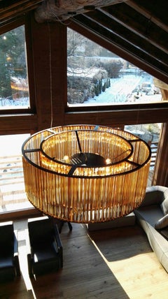 VeniceM Crown lampe à suspension circulaire par Massimo Tonetto