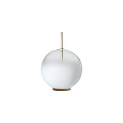 VeniceM Misty Table Light in Burnished Brass and Glass by Massimo Tonetto
