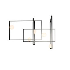 VeniceM Mondrian Ceiling Light by Massimo Tonetto in Glass and Metal