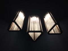 VeniceM Numa Pendelleuchte aus Messing und Glas von Massimo Tonetto