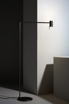 VeniceM Rectus Floor Light in Dark Burnished Brass by Massimo Tonetto