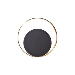 VeniceM Small Circle Wall Light in Burnished Brass by Massimo Tonetto