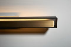 VeniceM Urban Lightline Wall Light in Burnished Brass & Metal by Massimo Tonetto